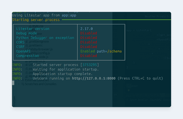 Litestar CLI Interface